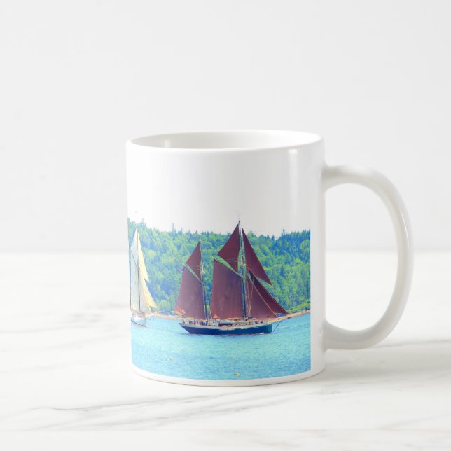 two schooners sailing mug (Right)