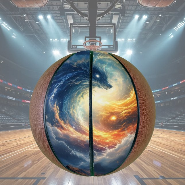 Two sea monsters chase each other, fantasy  basketball (Creator Uploaded)