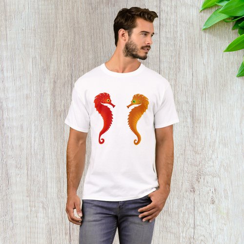 Two Seahorses Sea Life T_Shirt