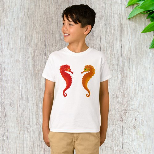 Two Seahorses Sea Life T_Shirt