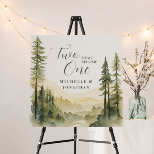 Two Shall Become One Bible Verse Christian Wedding Foam Board