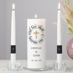 Two Shall Become One Unity Candle Set