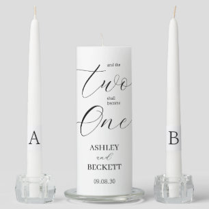 Two Shall Become One Unity Candle Set