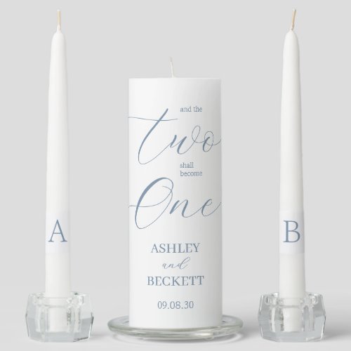 Two Shall Become One Unity Candle Set