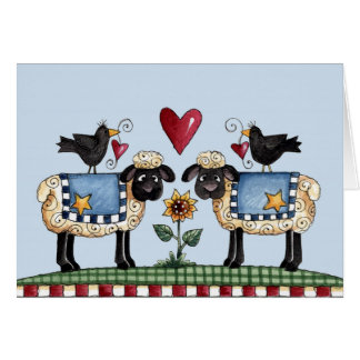 Two Sheep - Blank Card