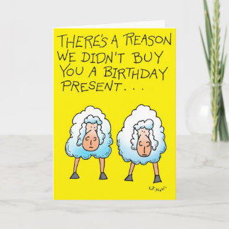 Two Sheep Card