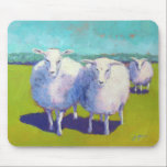 Two Sheep In Field Mouse Pad<br><div class="desc">Two Sheep In Field  Artist: Carol Young</div>