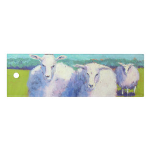 Two Sheep In Field Ruler
