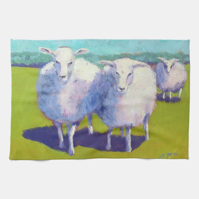 Two Sheep In Field Towel (Horizontal)