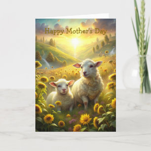Two Sheep Mother's Day Holiday Card