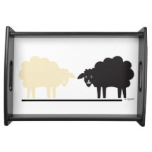Two Sheep Serving Tray