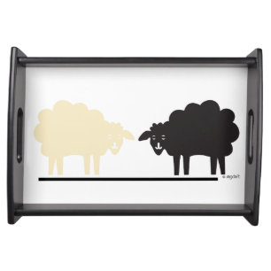 Two Sheep Serving Tray