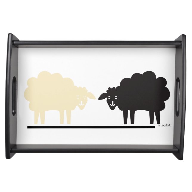 Two Sheep Serving Tray (Front)
