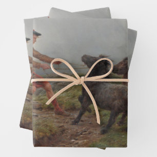 Two Shetland Ponies in the Highlands of Scotland Wrapping Paper Sheets