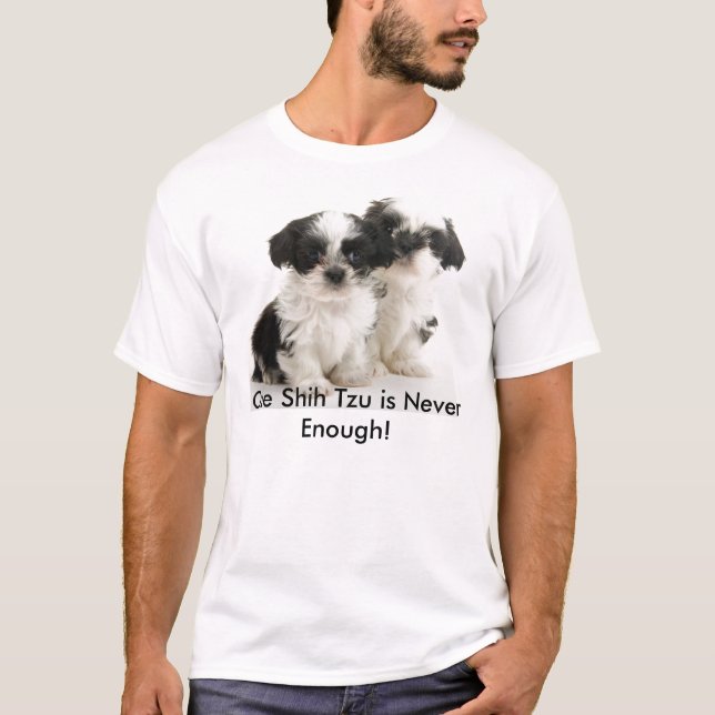 Two Shih Tzu Puppies T-Shirt (Front)