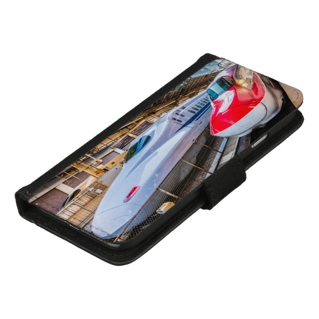 Two Shinkansen at the Tokyo Station iPhone Wallet Case (Bottom)