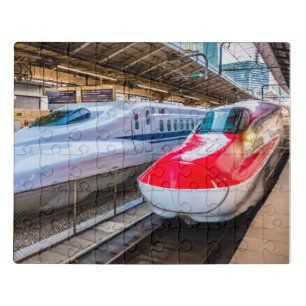 Two Shinkansen at the Tokyo Station Jigsaw Puzzle