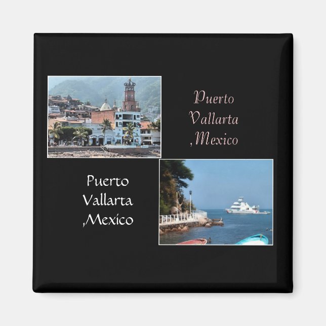 two shots from puerto vallarta magnet (Front)