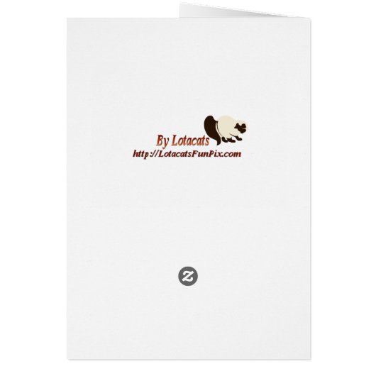 Two Siamese Cats Cards (Back)