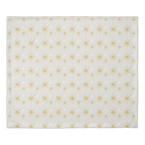 Two Side Delicate Festive Christmas Stars Pattern  Duvet Cover