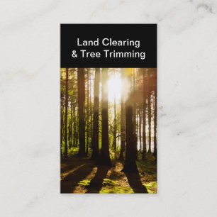 Two Side Land Clearing And Tree Trimming Business Card