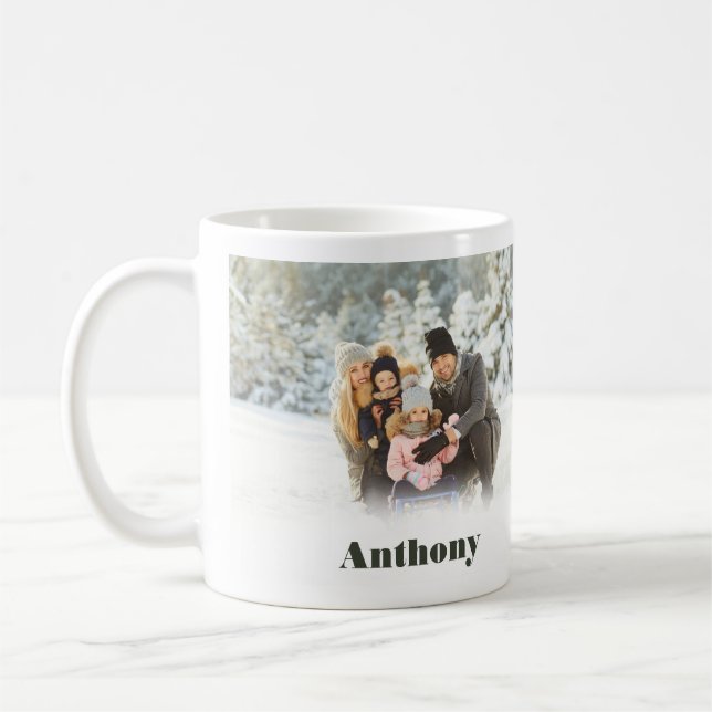 Two Side Personalized Custom Photo Coffee Mug (Left)