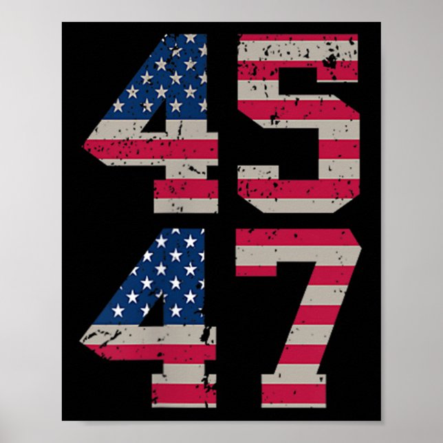 ( Two Sided) 45 47 Trump Better Coverage Than 5g T Poster (Front)