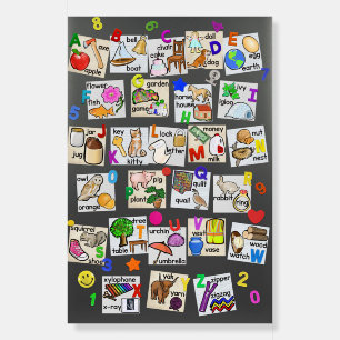 Two Sided Alphabet Poster Sight Words and Music