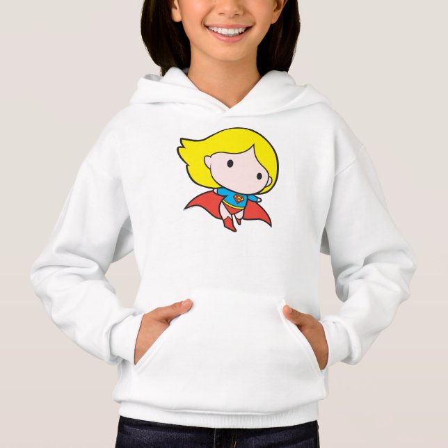 Two-Sided Chibi Supergirl Hoodie (Front)