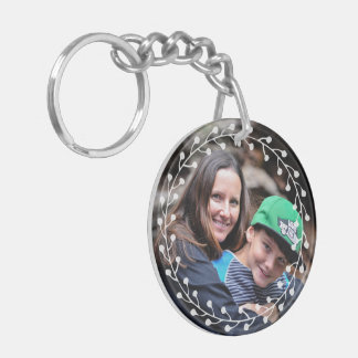 Two sided Custom Photo Best Mom Ever Keychain