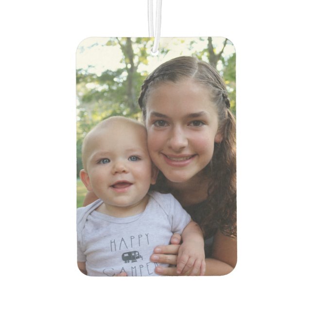 Two-sided custom photo car air freshener (Back)