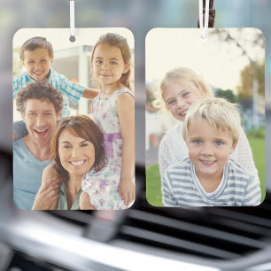Two sided custom photo car air freshener