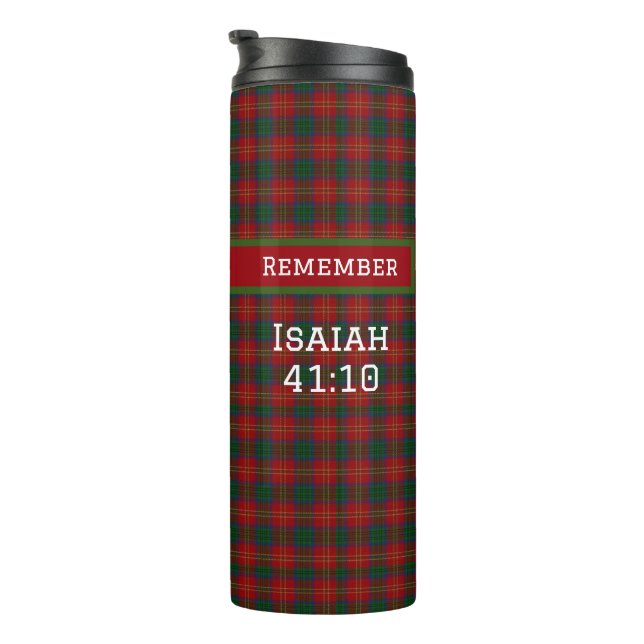 Two Sided Design Uplifting Bible Verse Christian Thermal Tumbler (Rotated Right)