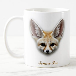 Two-Sided Fennec Fox Coffee Mug Design