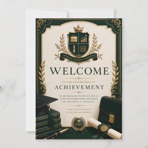 Two-Sided Graduation Party Invitation