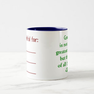 Two-sided Gratitude Mug