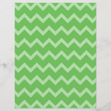 Two-Sided Green Chevron Scrapbook Paper