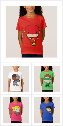 Two-Sided Justice League Chibi Apparel