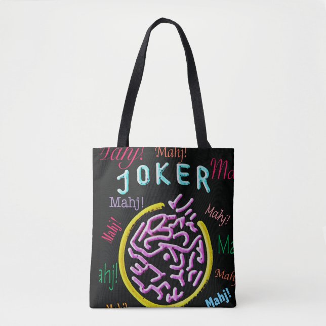 Two-sided Mah Jongg Joker Tote (Front)