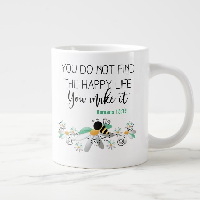 Two sided -mug giant coffee mug (Right)