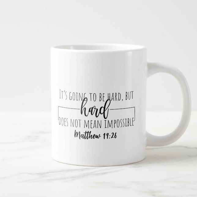Two sided -mug giant coffee mug (Right)