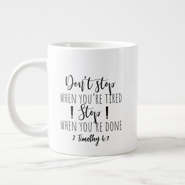 Two sided -mug giant coffee mug (Left)