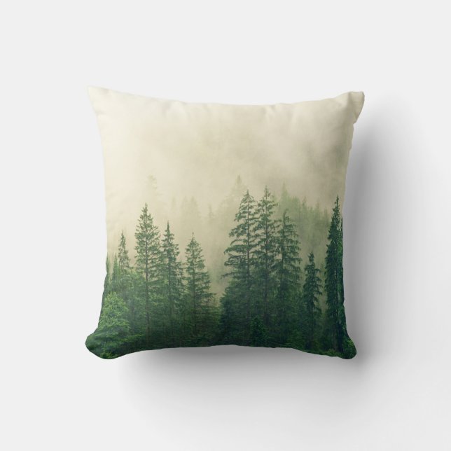 Two-Sided Natural Photo Personalized Throw Pillow (Front)