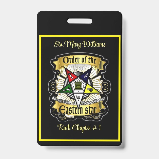Two Sided OES Badge (Front)