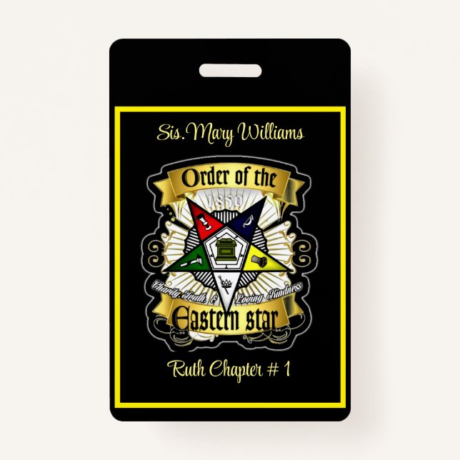 Two Sided OES Badge (Front)