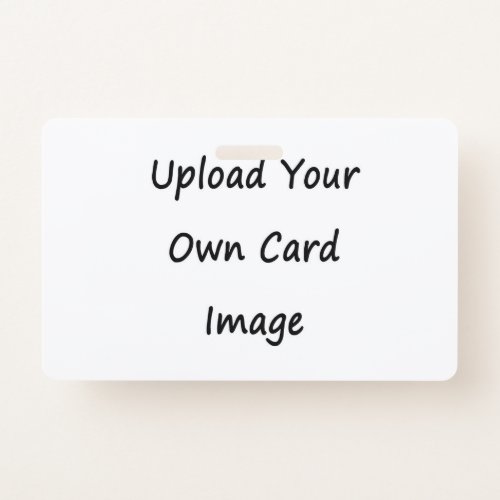 Two Sided Own Image Photo ID Badge
