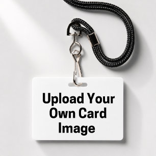 Two Sided Own Image Photo ID Full Card  Badge