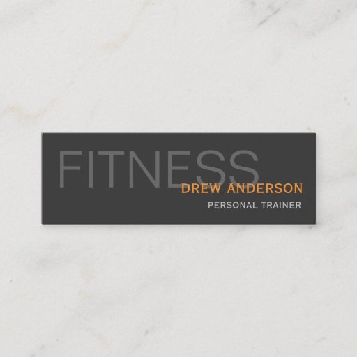 Customizable Personal Trainer Modern Elegant Business Card