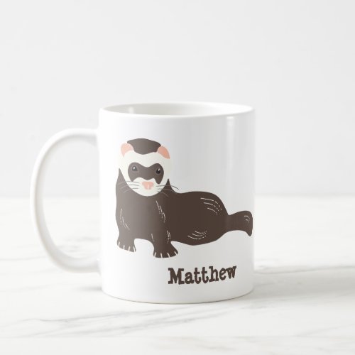 Two_Sided Personalized Ferret Owners Coffee Mug