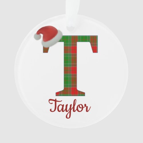 Two_Sided Personalized T NamePicture Ornament
